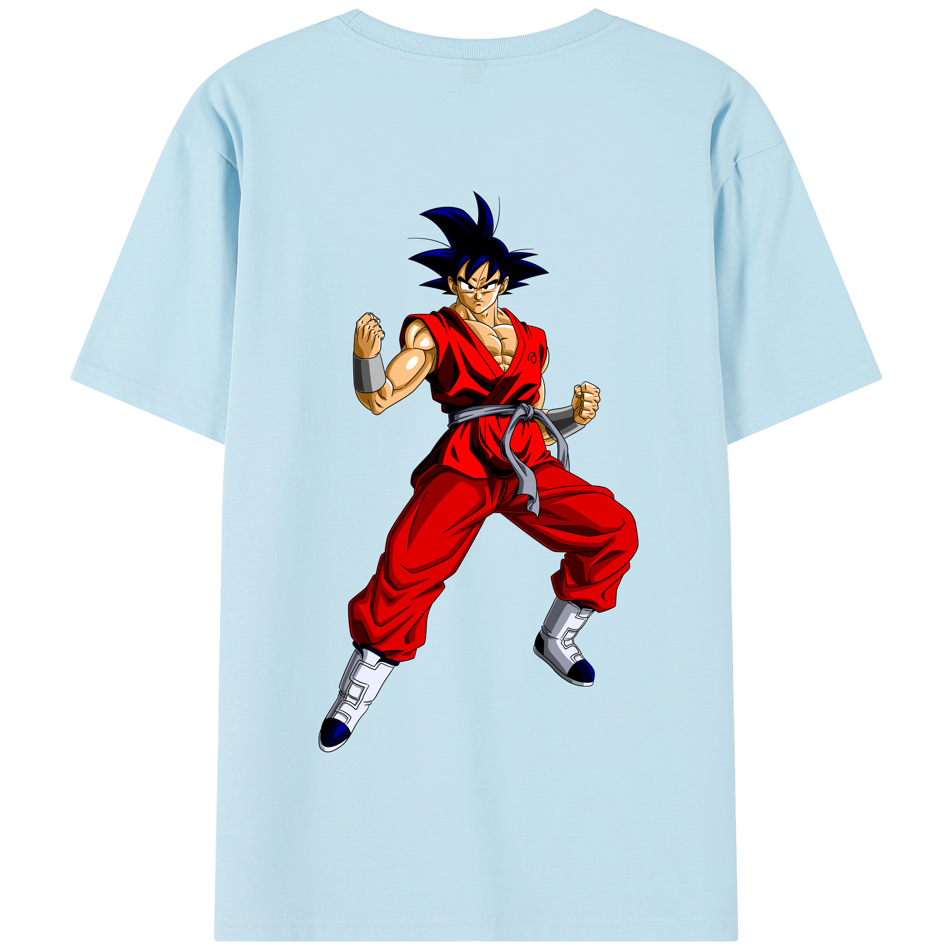 （画像用） ドラゴンボール 孫悟空（そん ごくう）Son Goku カカロット DRAGON BALL Kakarotto 綿100％半袖Tシャツ（背面プリント）